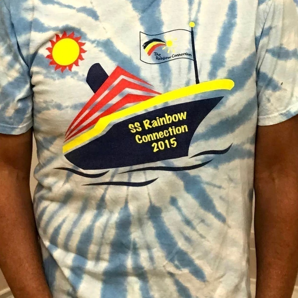 TIE DYE SS RAINBOW CONNECTION SHIRT